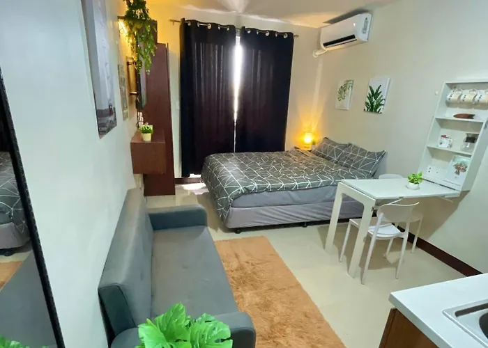 Near Airport With Balcony Condo Apartment