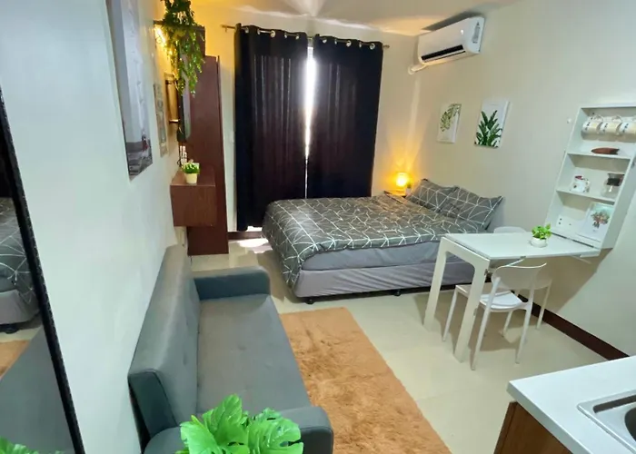 Near Airport With Balcony Condo Apartment